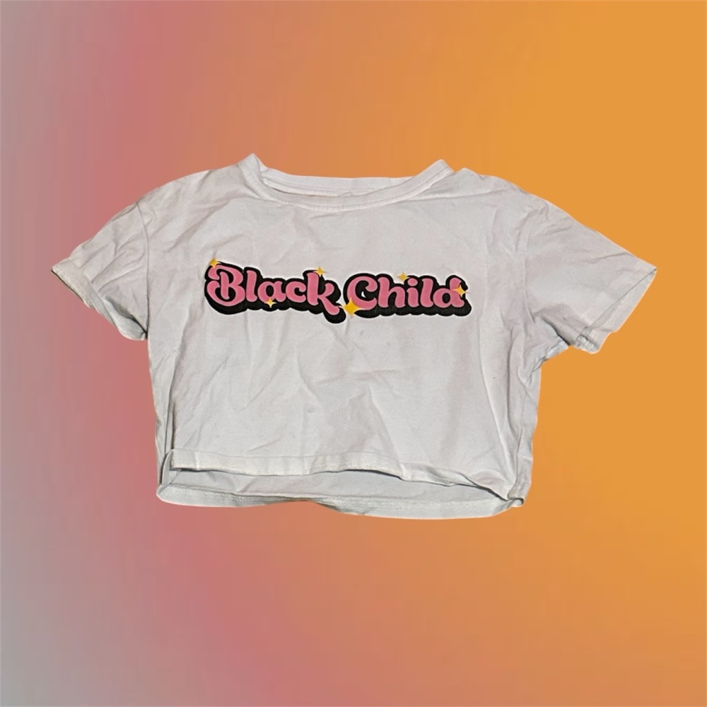 Hello Black Child Crop Top